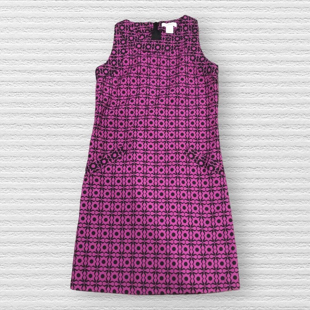KC Parker by Hartstrings 8 Purple Double Jacquard Dress